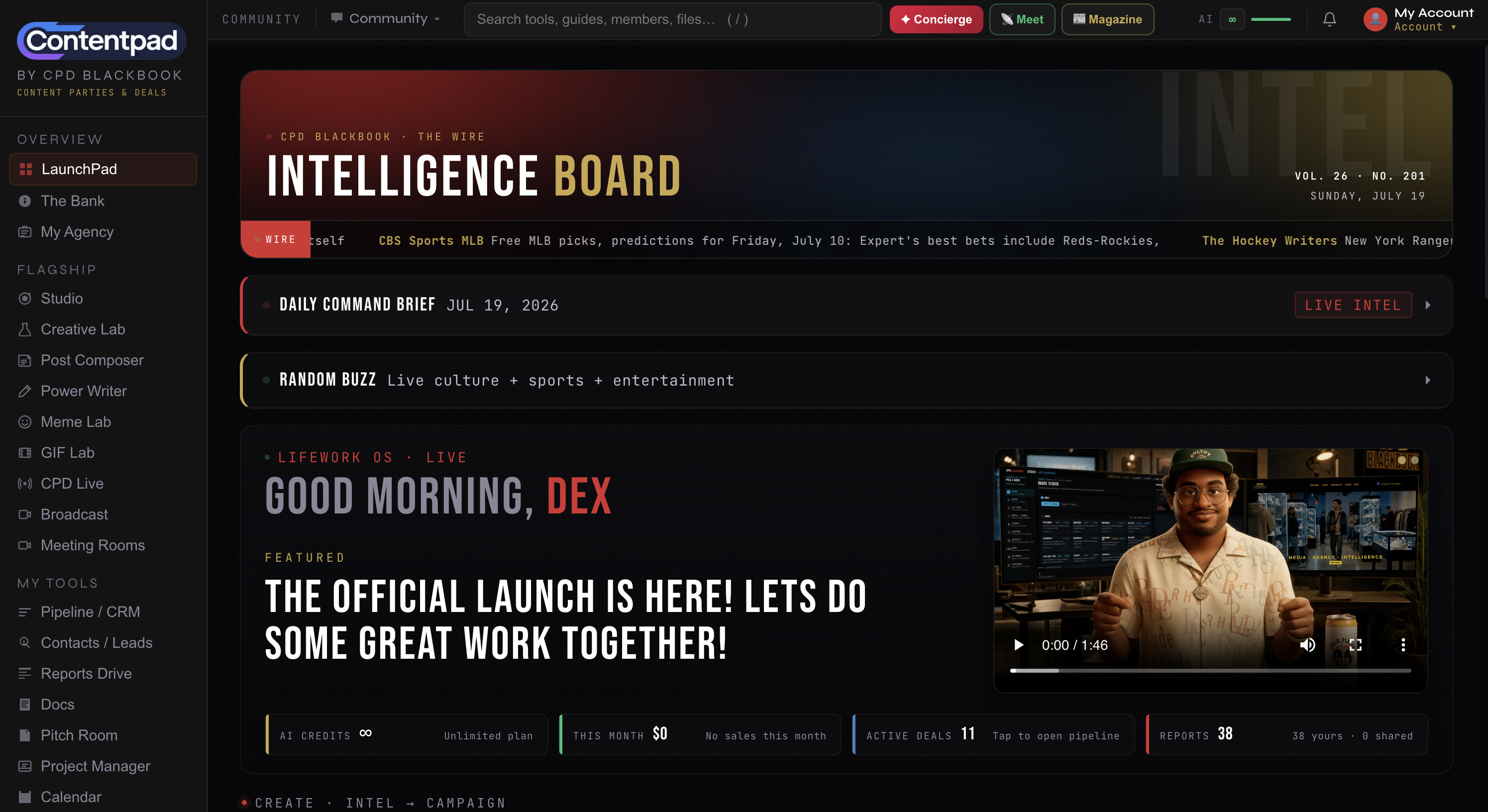 ContentPad platform